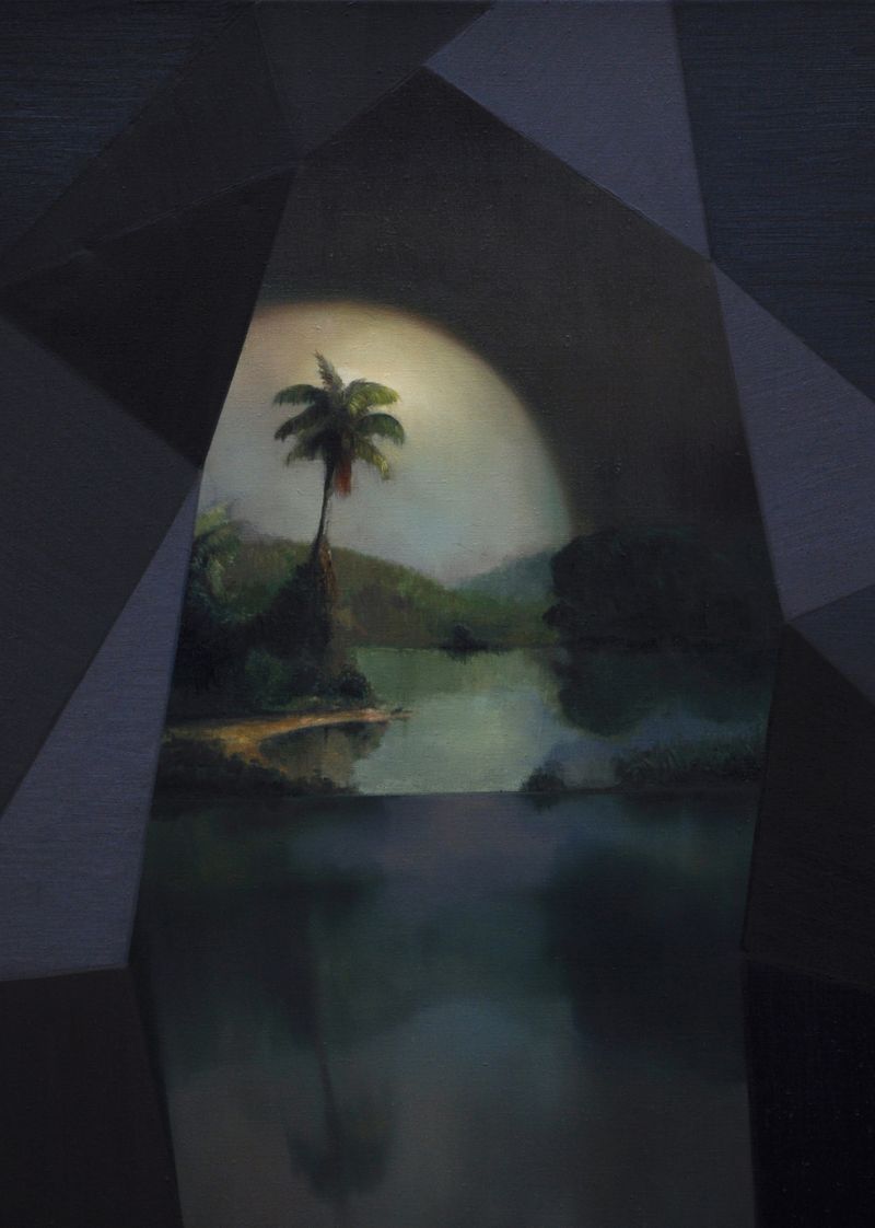 o.T., 2017, 80 x 60 cm, Öl auf Leinwand